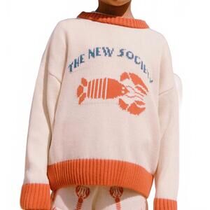 NEW THE NEW SOCIETY kid's cristel sweater in coconut